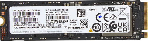 HP 512GB PCIe-4x4 NVMe Solid State Drive HP 512GB PCIe-4x4 NVMe Solid State Drive